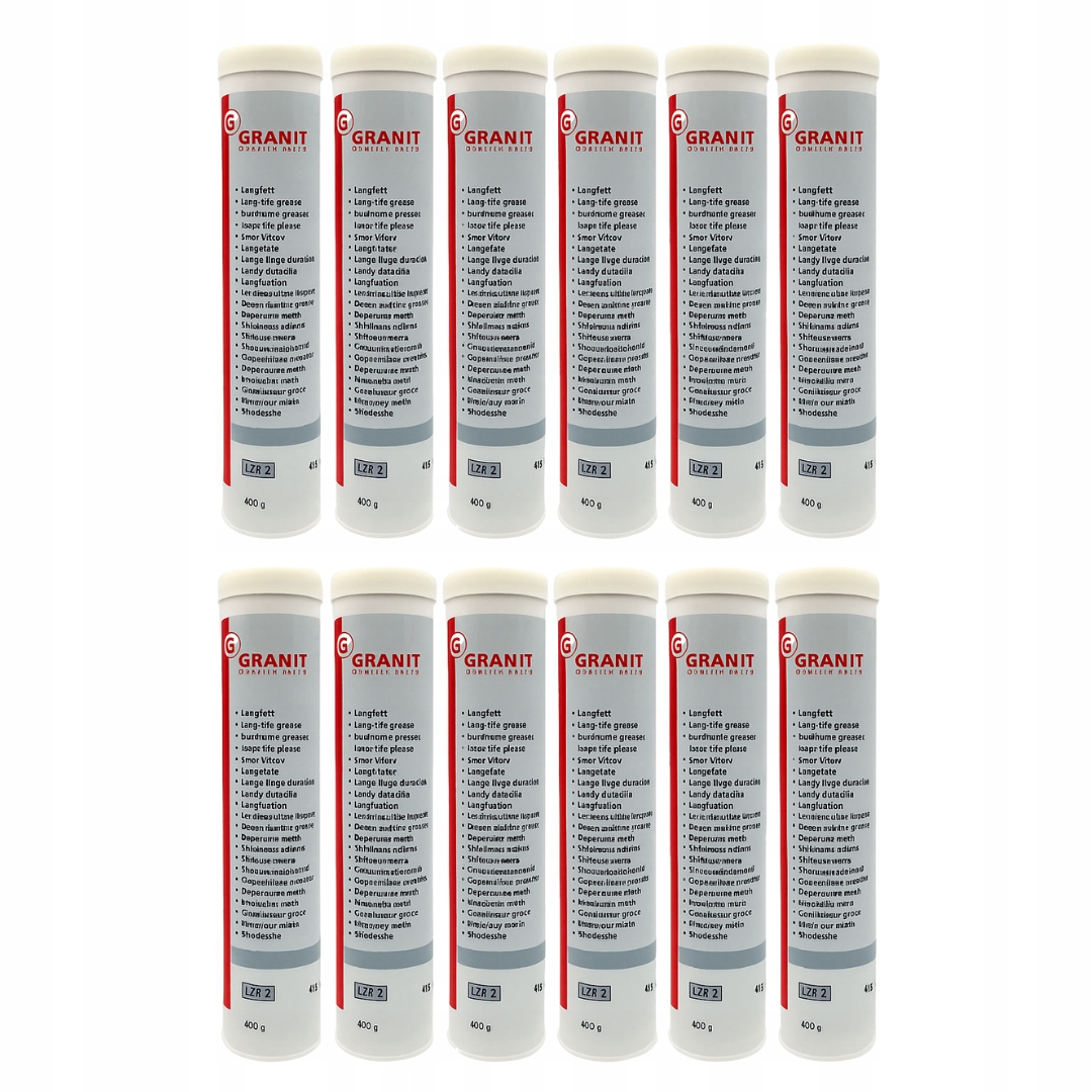 Dlhotrvajúce mazivo LZR2 400g Granit sada 12ks