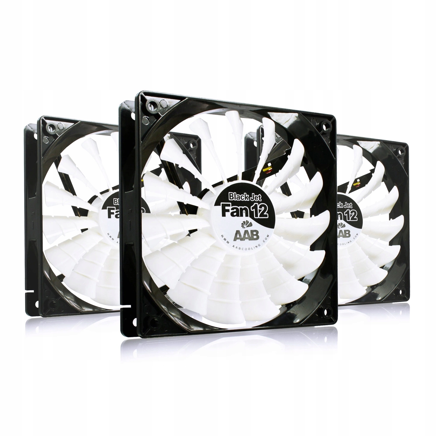 3x Aaa Černý Ventilátor Jet Fan 12 CM Chlazení Nejvýkonnější Ventilátor 170 m3/h