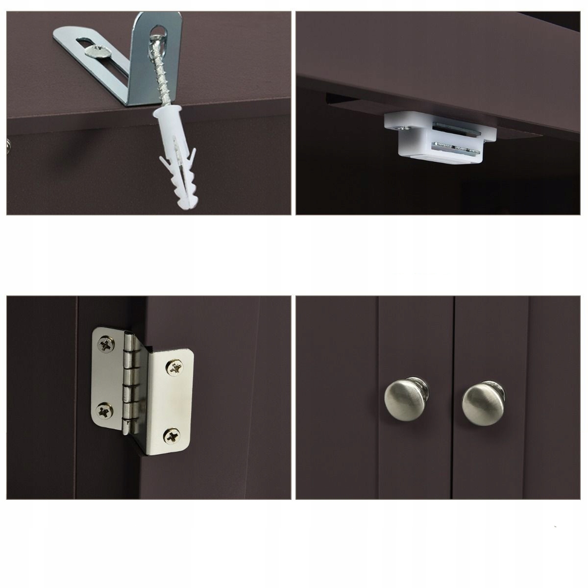 Regał 75 cm x 182 cm x 36 cm odcienie brązu Marka Costway