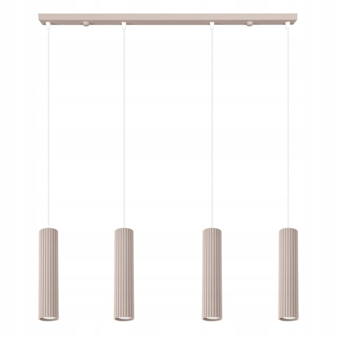 Sollux Lighting Lampa wisząca Karbon 4L taupe