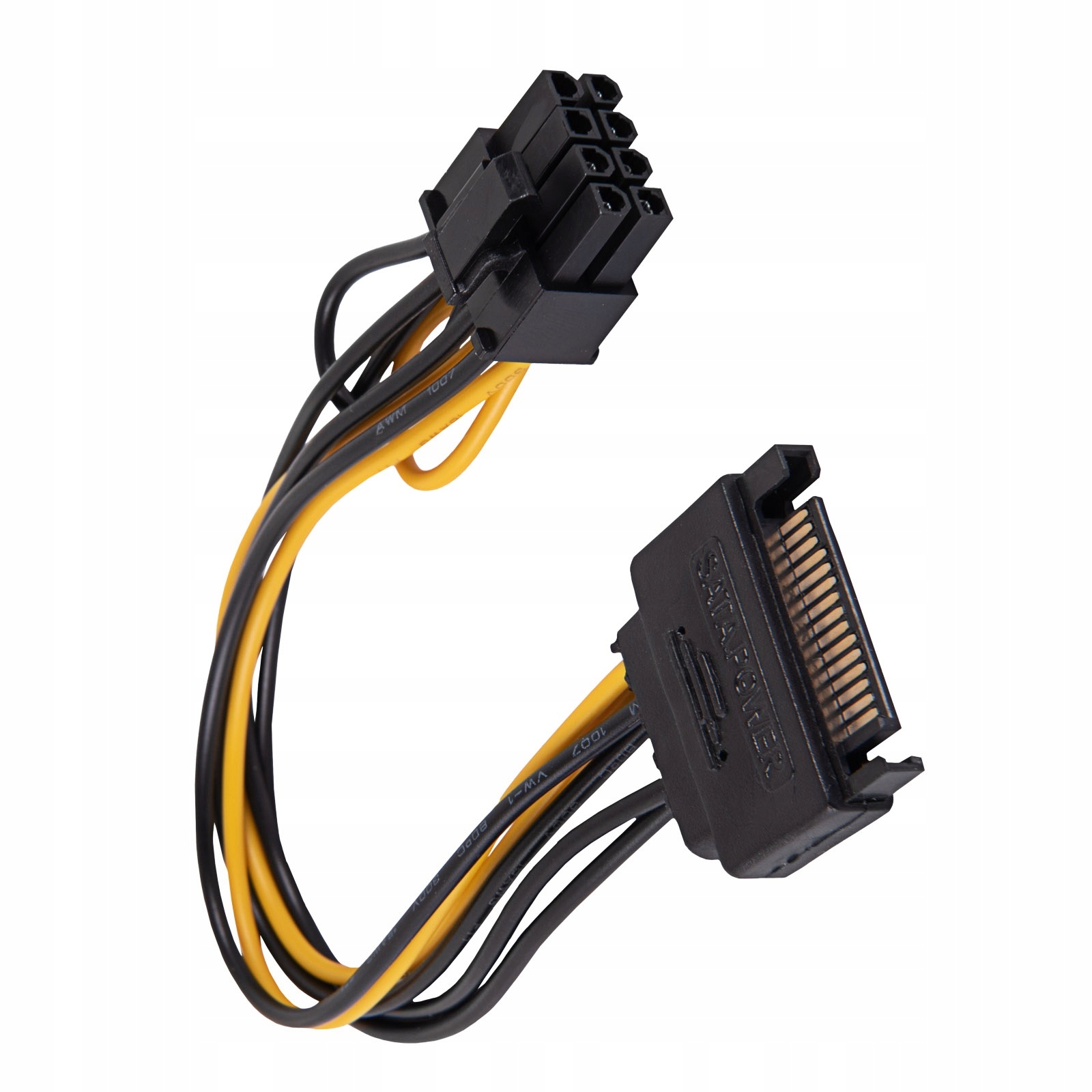 Adapter SATA - PCI-E 6+2pin 15cm Akyga