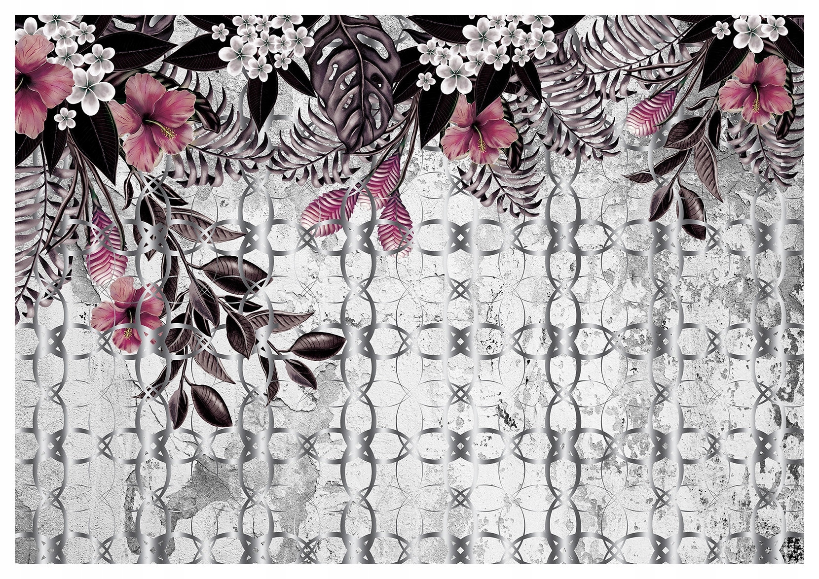 Fototapeta Hibiskus Růže vintage květiny elegantní retro styl 250x175 lepidlo