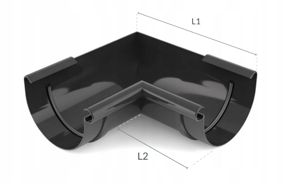 NAROŻNIK WEWNĘTRZNY fi 75 BRYZA rynny BRĄZ Marka Bryza