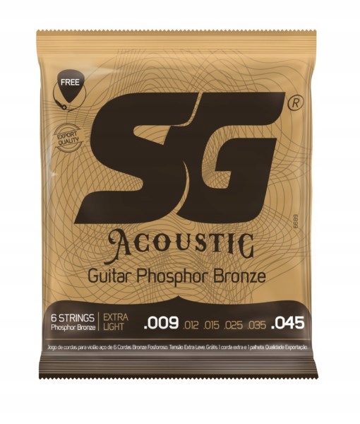 Struny do git.akustycznej Phosphor Bronze SG 9-45
