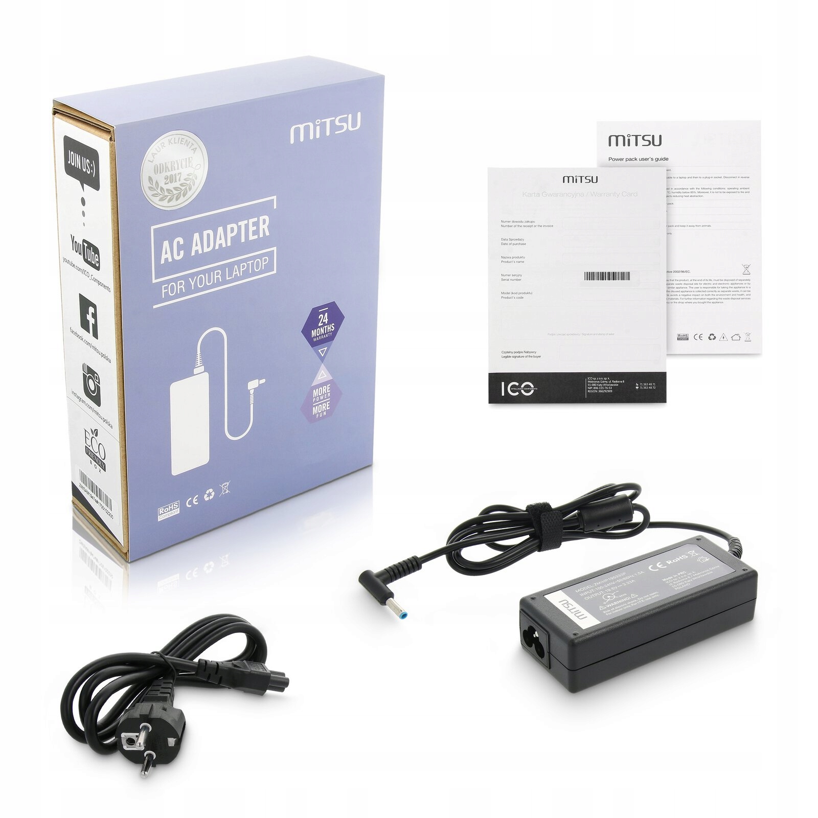 

Zasilacz do Hp Stream 14-z052sa Stream TPN-C115