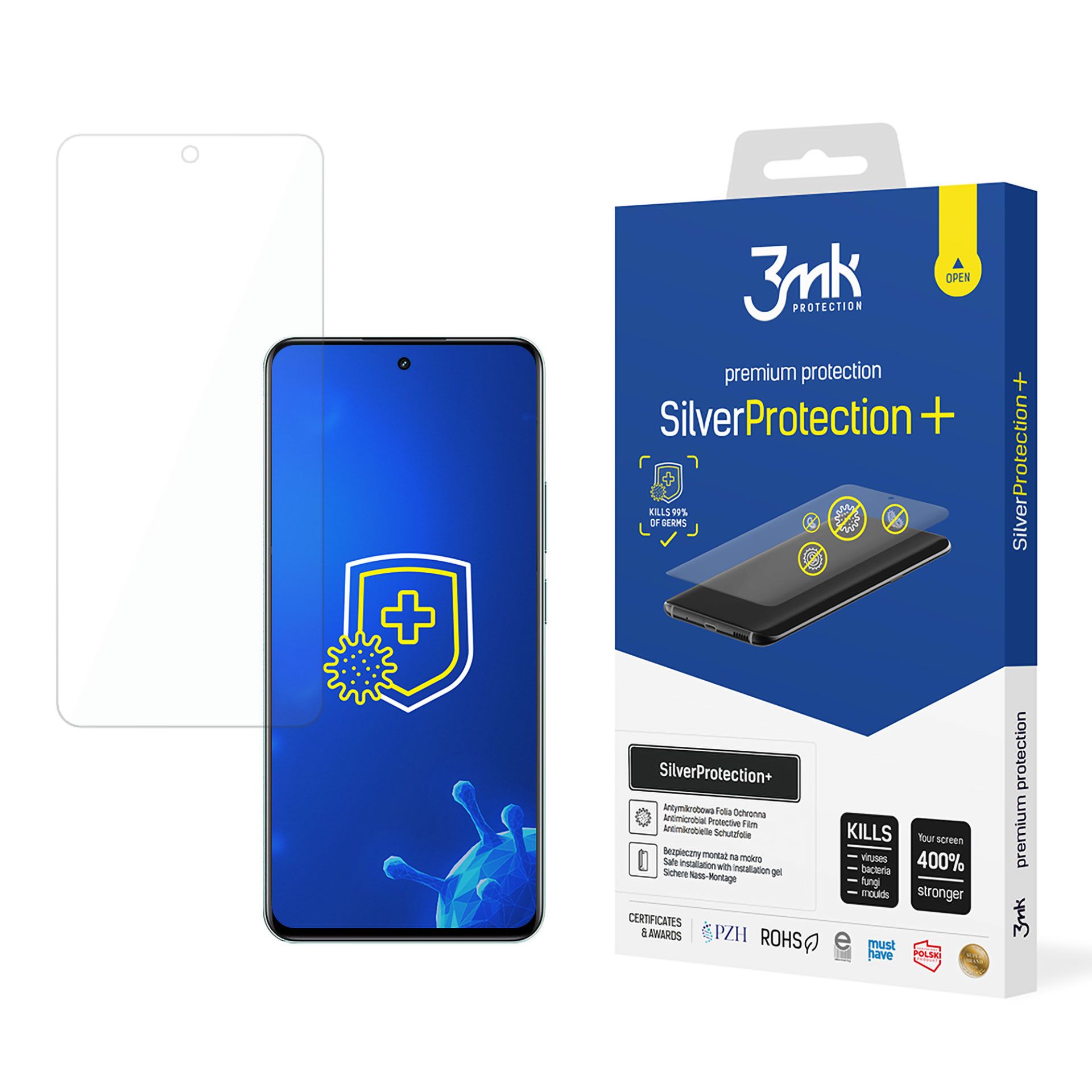 Folia ochronna do Realme 12+ 5G, na ekran, 3mk SilverProtection+