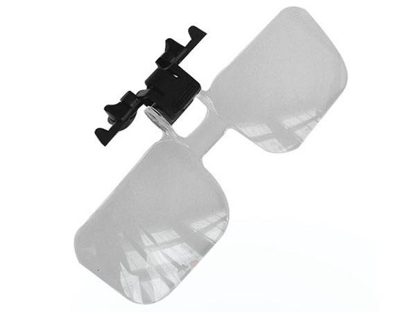 Lupa do czytania mocowana do okularów klips 2x Średnica soczewki 50 mm