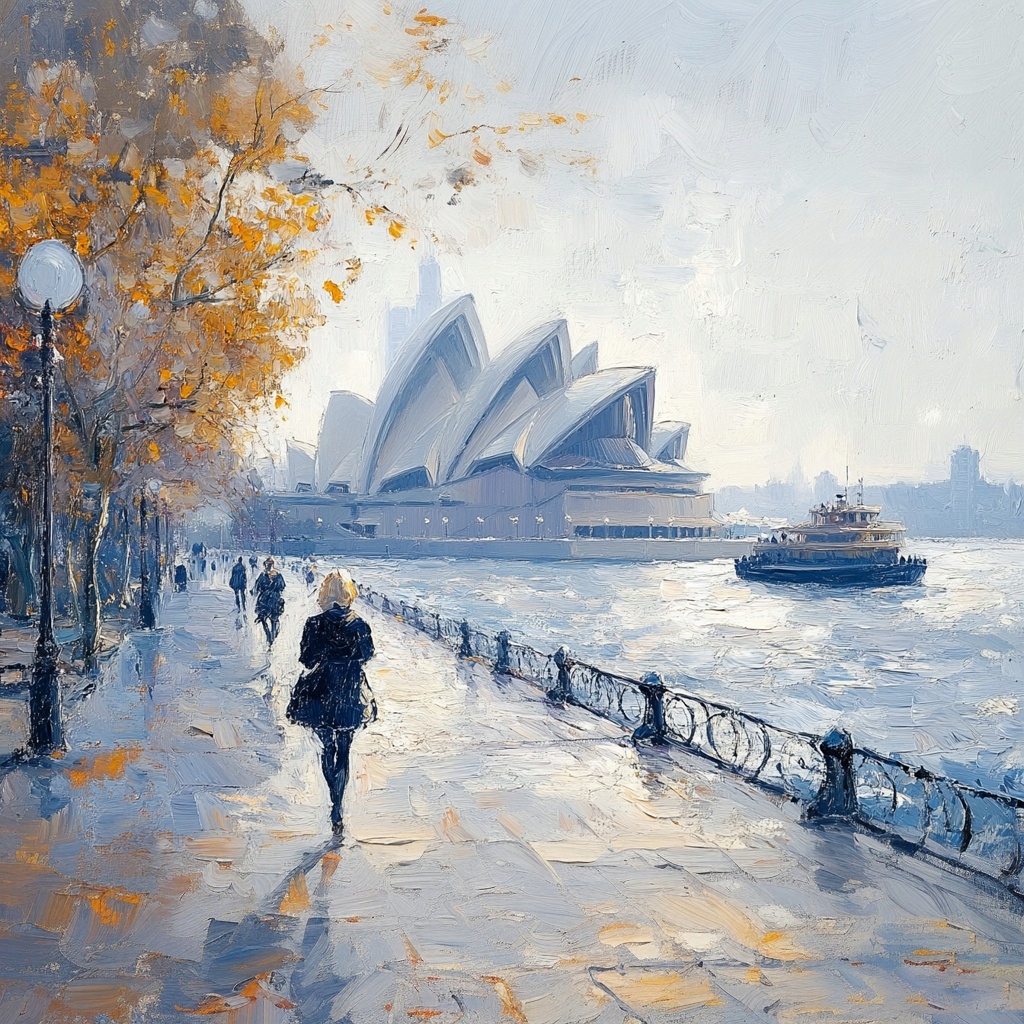 Obraz Na Plátně Canvas Město Sydney Austrálie Opera Zátoka Procházka 80x80