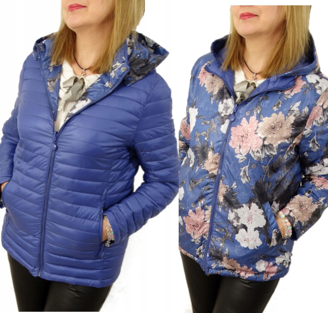 Kurtka Dwustronna Wiosenna Jesienna Alice 56 8XL