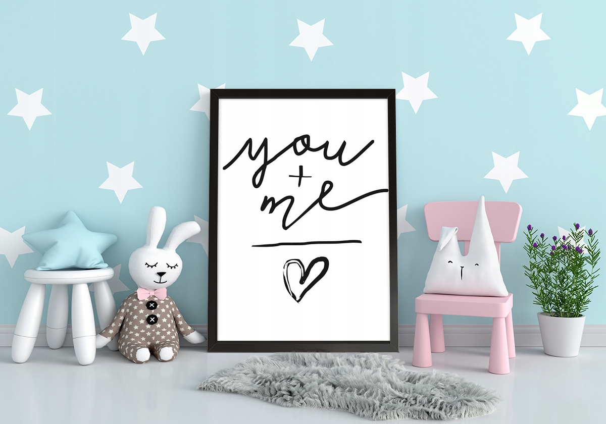 OBRAZ PLAKAT W RAMIE 33x43 cm You P035 Szerokość produktu 33 cm