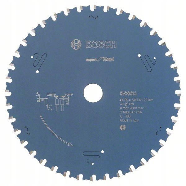 Kotoučová Pila Exp/steel 190*20*40Z