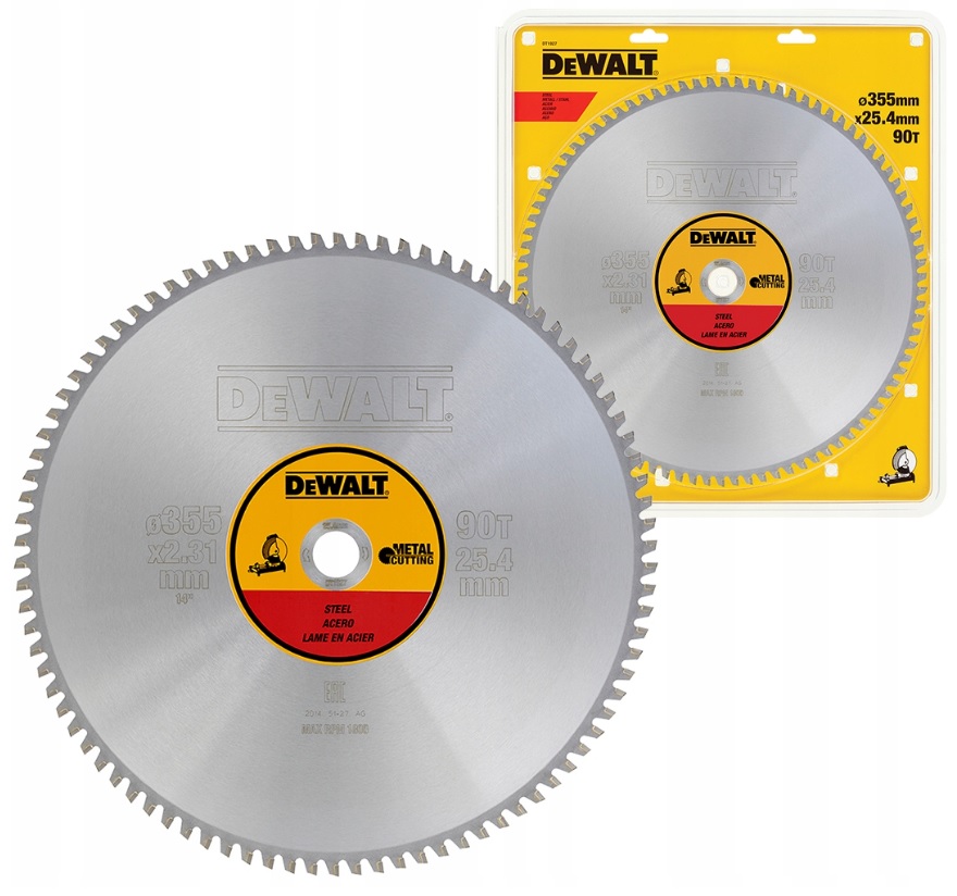 

Tarcza do metalu stali 355x 90T 25,4 DeWALT DT1927