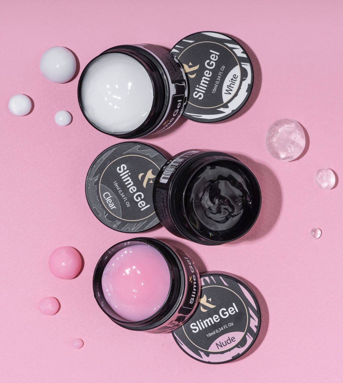 FOX Slime Gel (White) Żel 3D do zdobień 10 ml Stan opakowania oryginalne