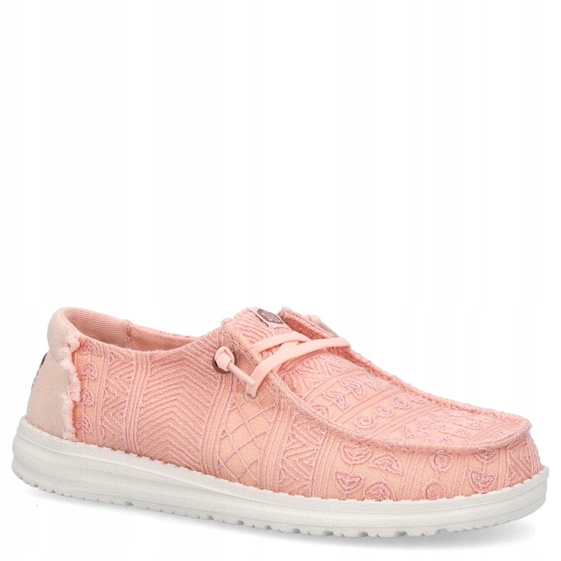 Lehké dámské polobotky Hey Dude Wendy Crochet Lace 43112 Růžové 40
