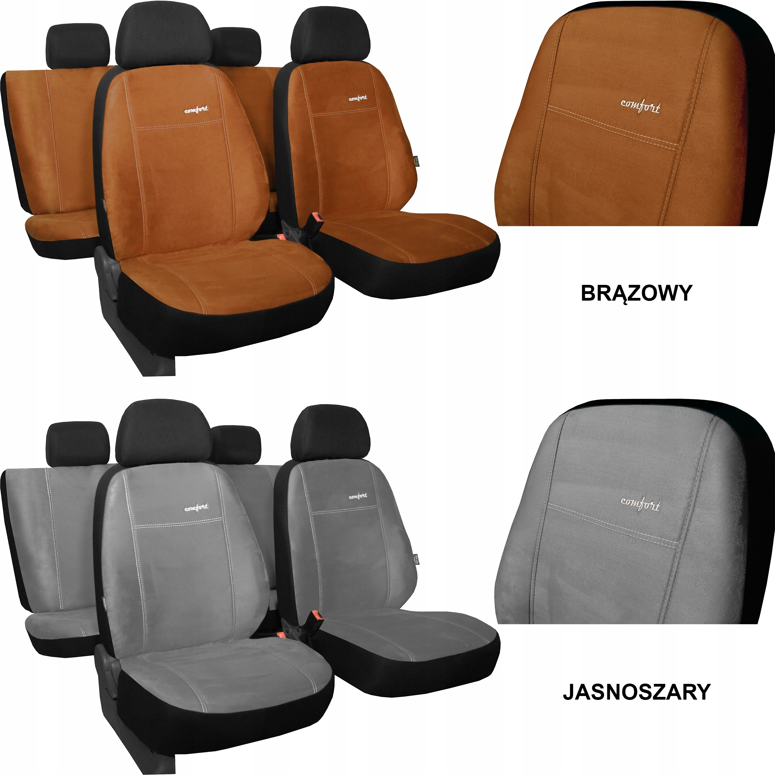 POKROWCE NA SIEDZENIA COMFORT DO FIAT BRAVO Typ pokrowiec