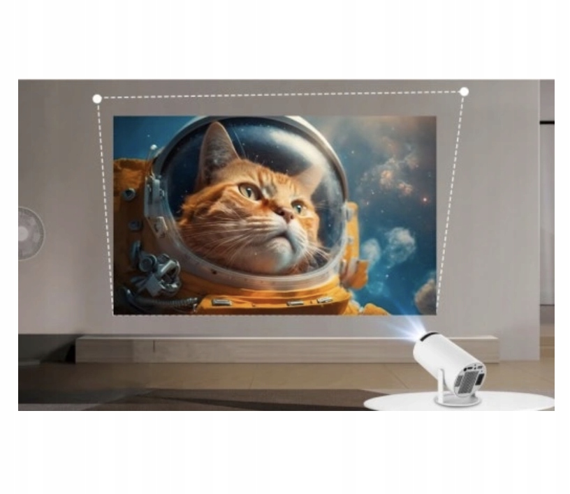 PROJEKTOR 2024 ANDROID TV WIFI FULL HD PRZENOŚNY SMART OBROTOWY GŁOŚNIK Technologia wyświetlania LED