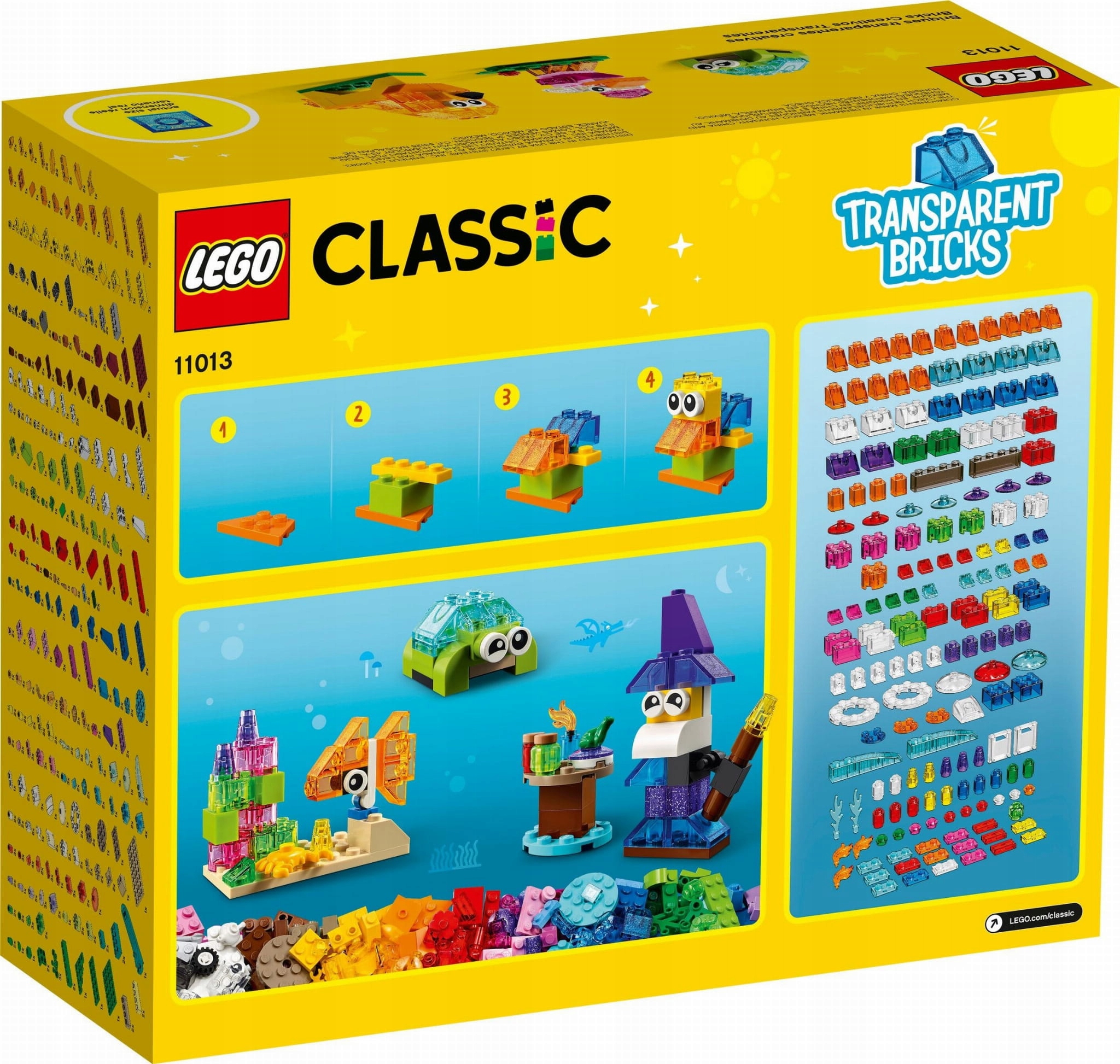 LEGO 11013 Classic Kreatywne przezroczyste klocki Płeć chłopcy