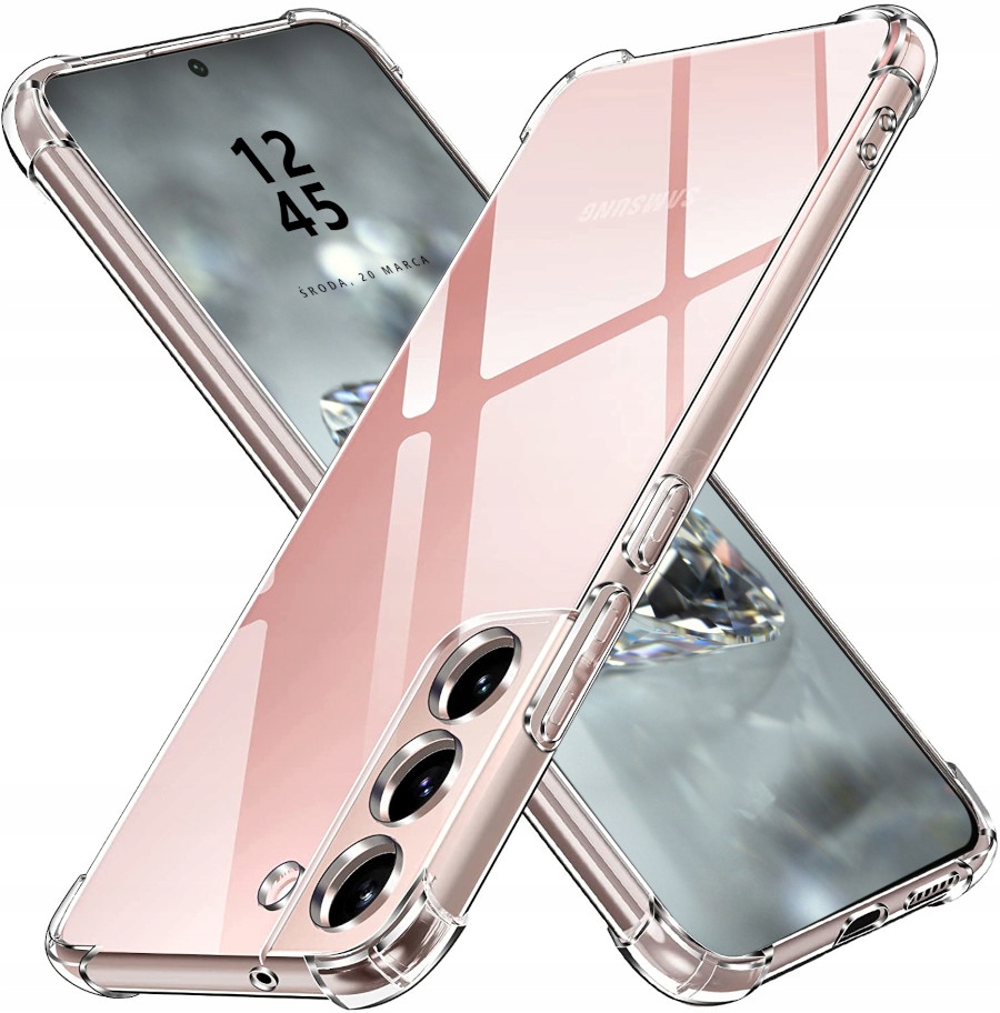 

Etui Do Samsung S22 Pancerne Shock Case Szkło