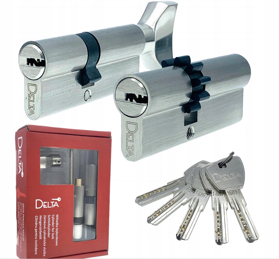 Wkładki Delta w systemie 1 klucza 2szt 1x górna 1x dolna Wewnętrzne