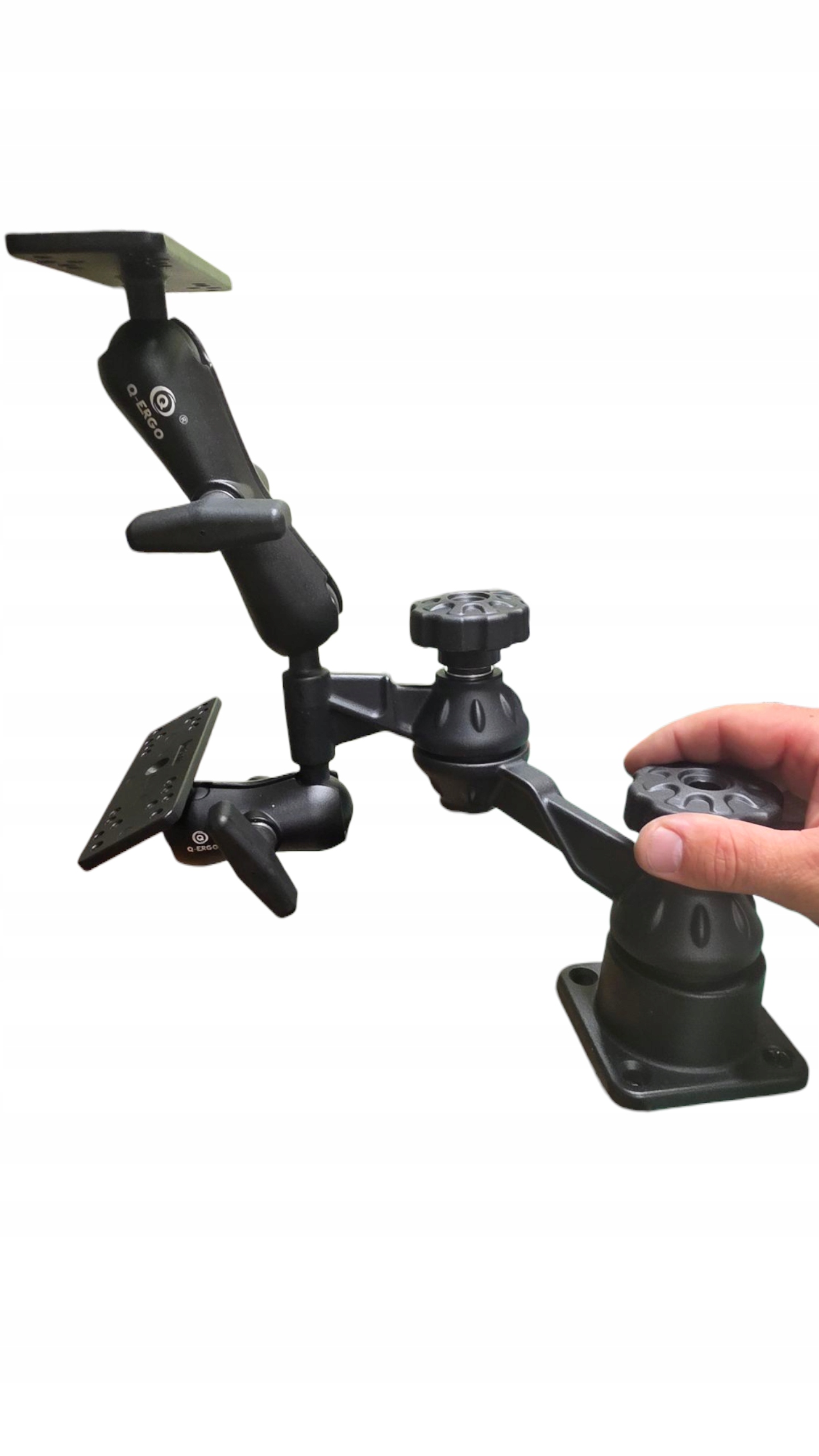 Uchwyt Ruchome Ramie X2C Na 2 Ekrany Plotery Ramiona 9 14,5 cm Q-ergo