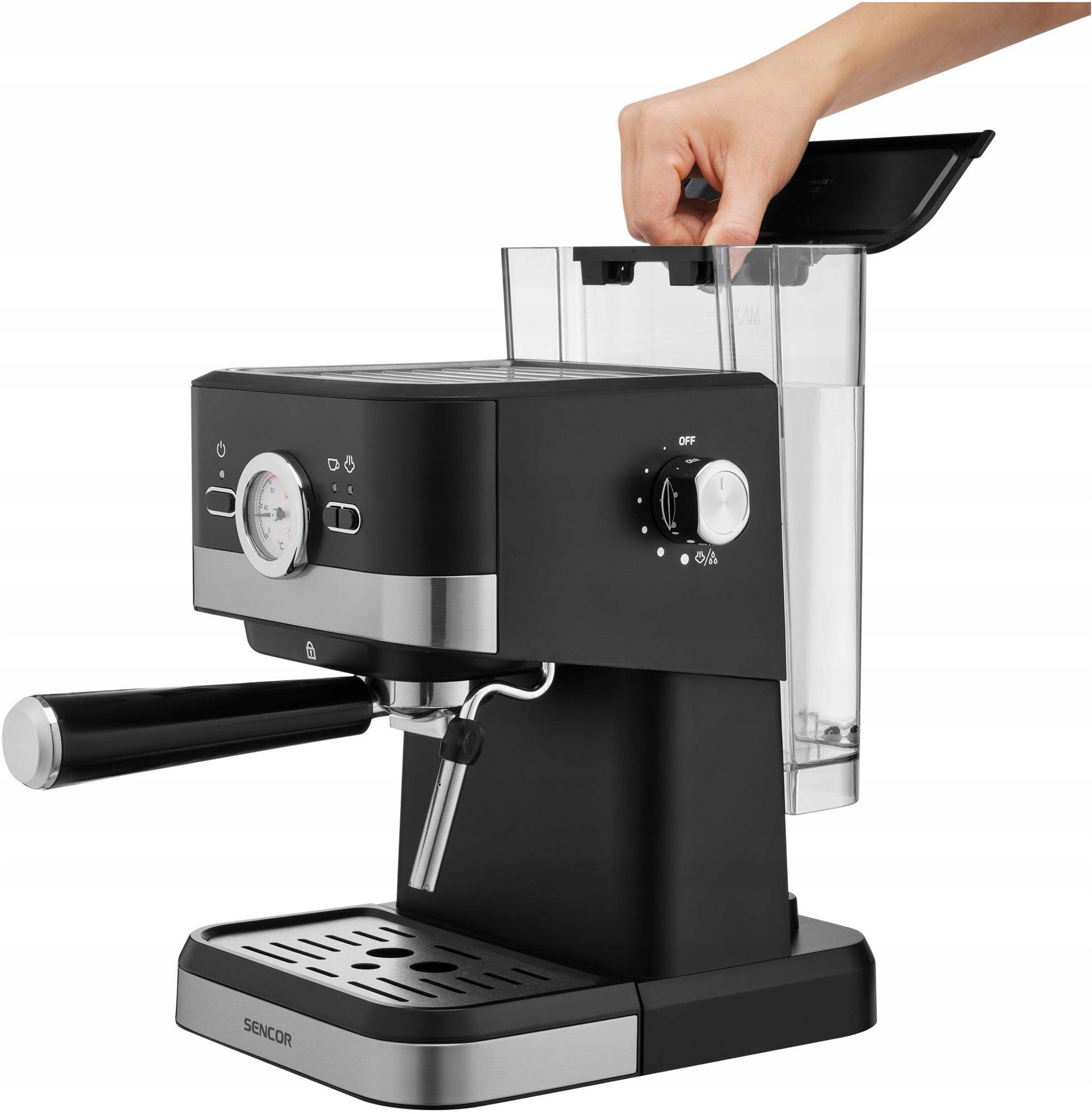 Ekspres Ciśnieniowy Kolbowy Sencor 20 bar Moc 1050 W