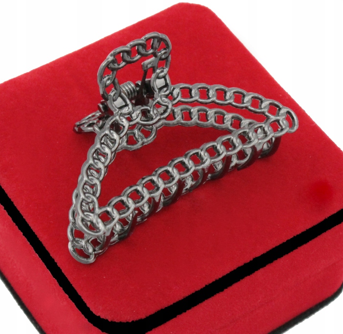 

Klamra Do Włosów Grafitowa Metalowa Chain