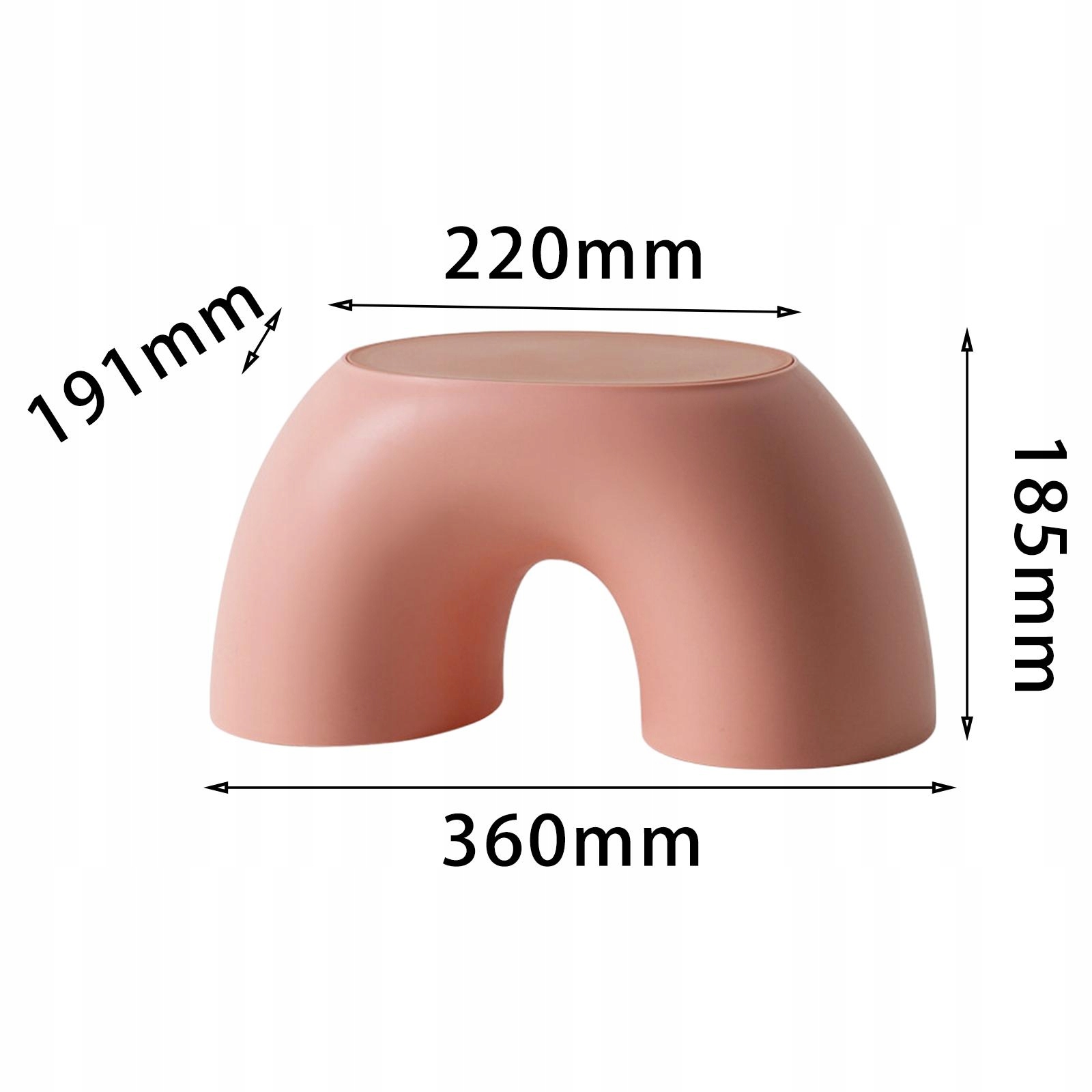 Kids Step Stool, Kindergarten Study Stools, Lightweight Footstools Pink Marka bez marki