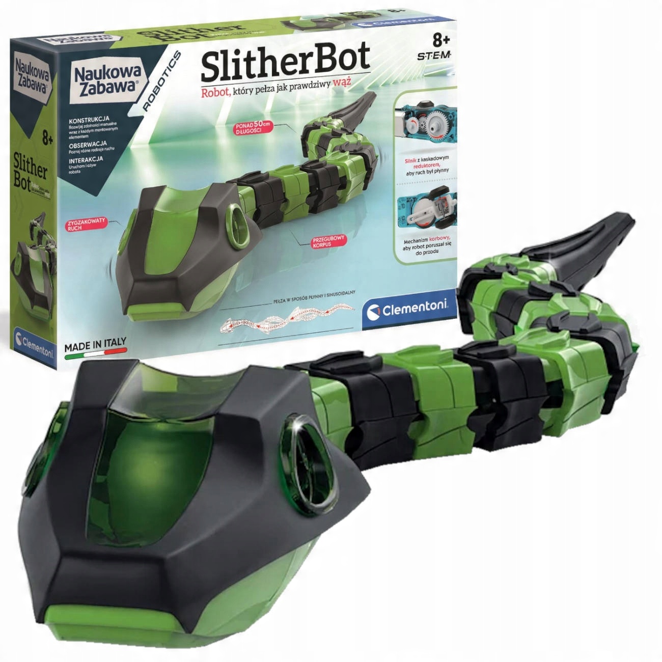

Robot Wąż SlitherBot 50 CM Pełza Clementoni 50686