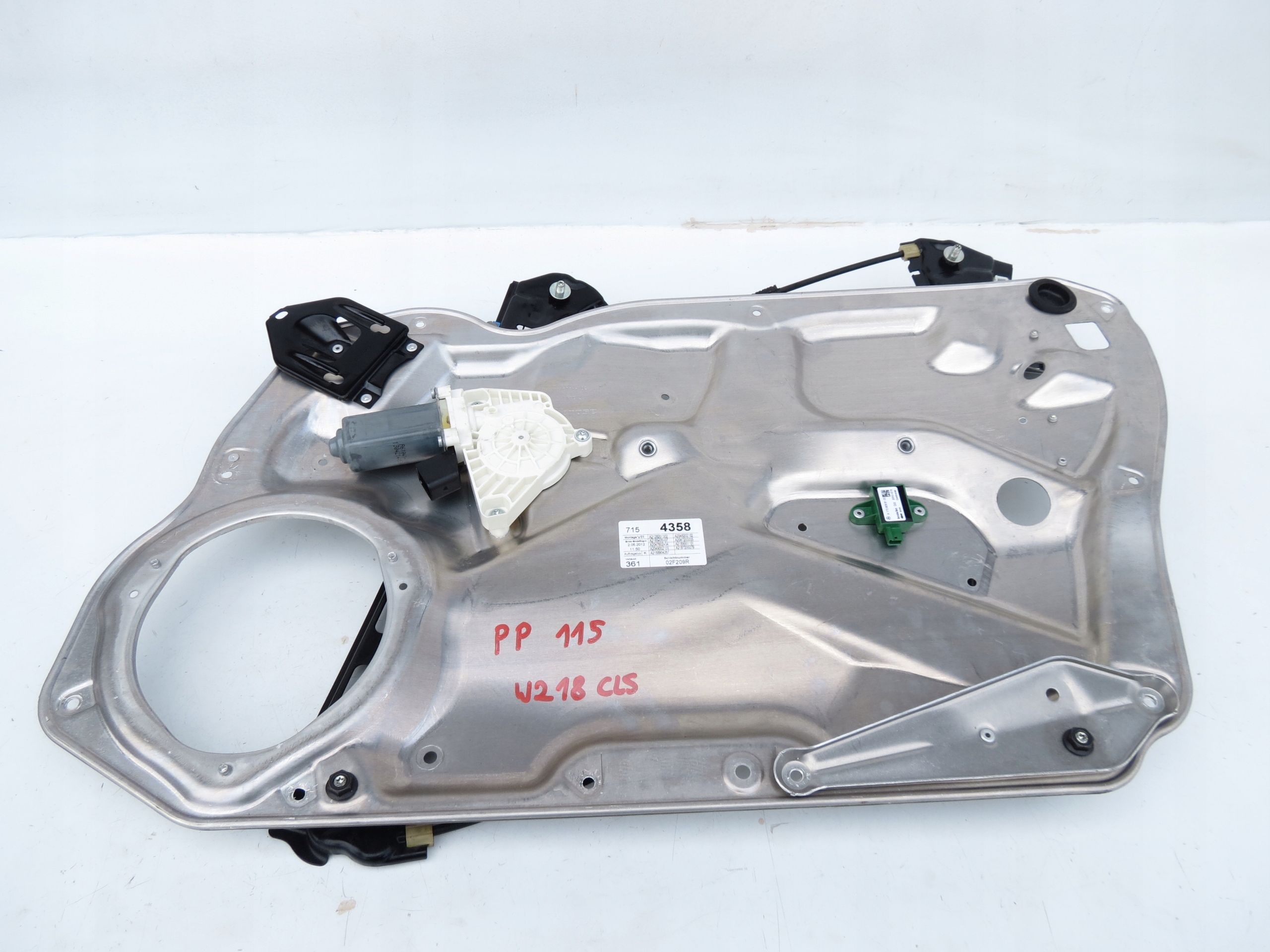 window regulator mechanism right front front MERCEDES CLS W218