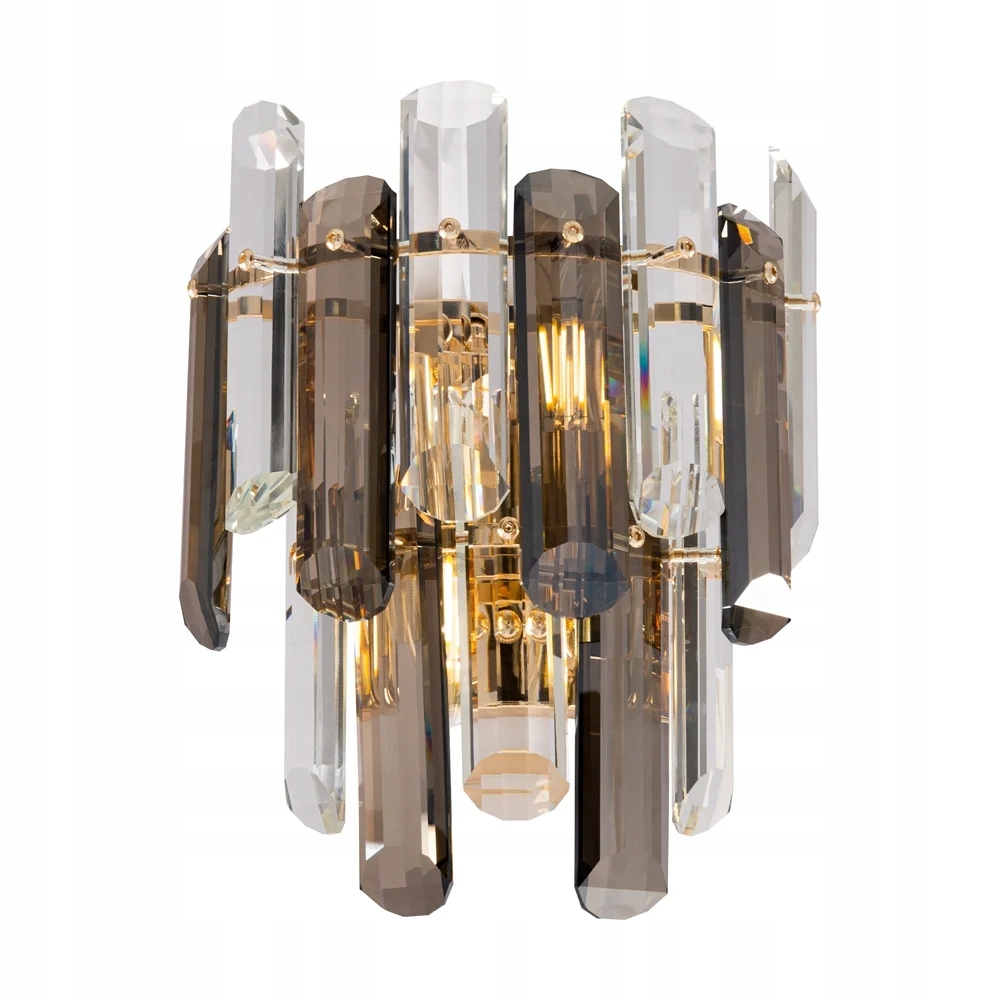 Nástenná lampa krištáľová zlatá glamour ozdobná do spálne Maytoni