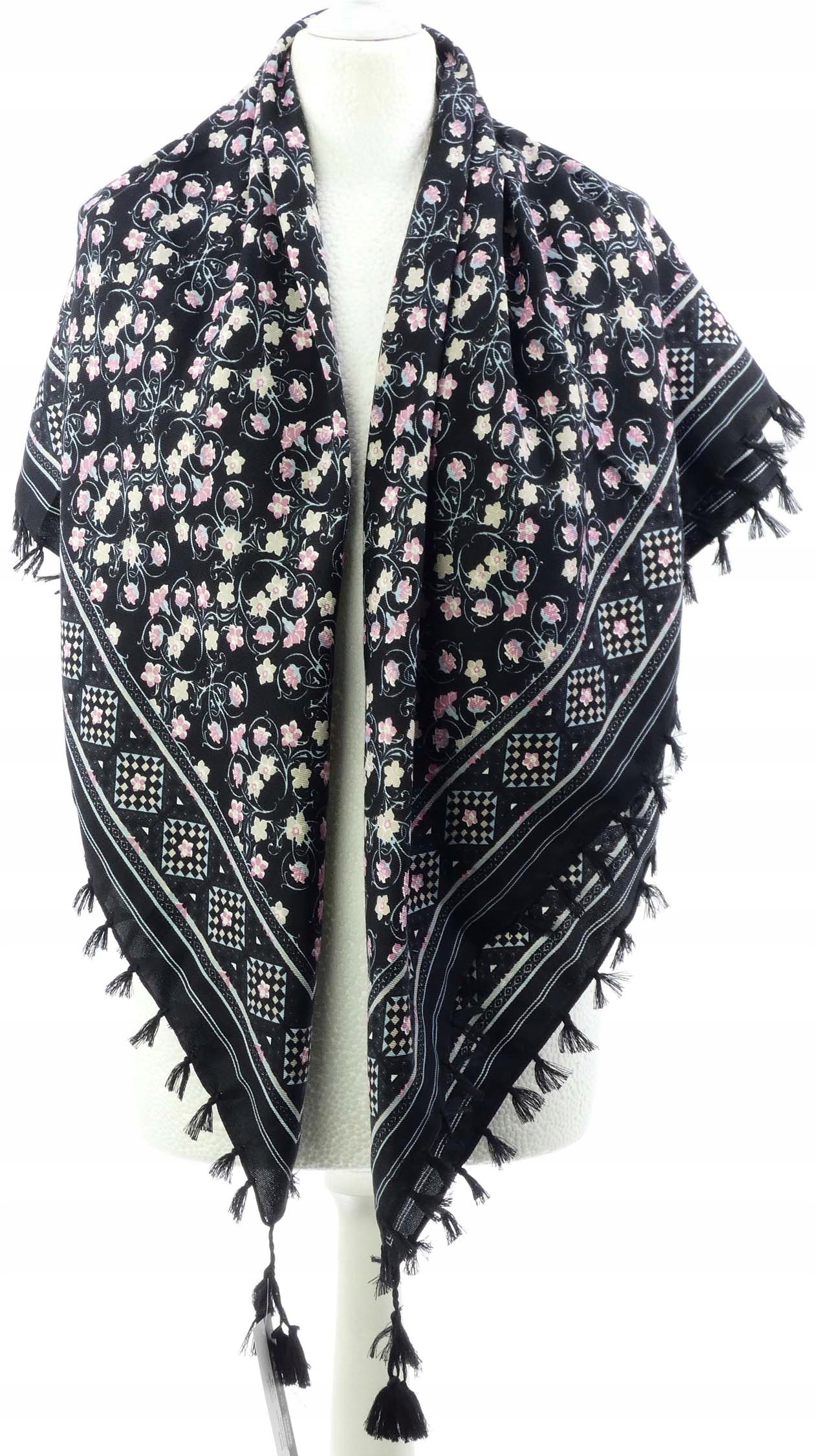 LUDOWA WZORZYSTA CHUSTA NA RAMIONA SZAL ETNO Stan opakowania oryginalne