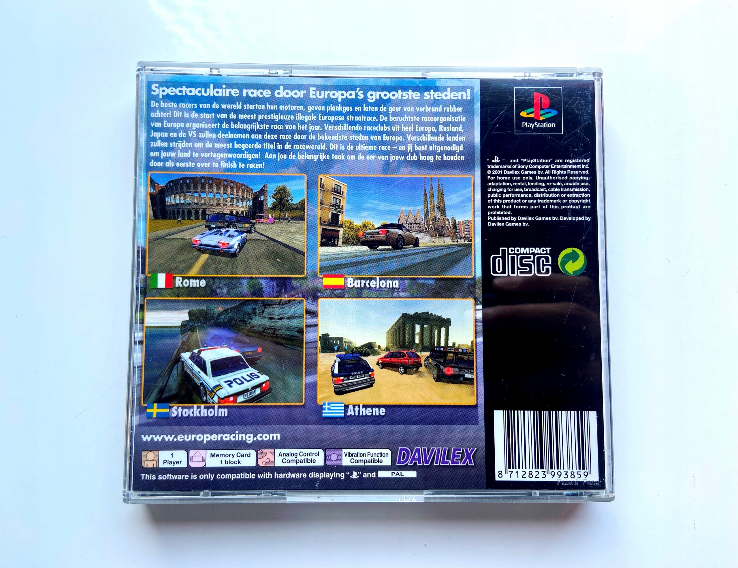 *** EUROPE RACING PSX PSONE PLAYSTATION *** Platforma Sony PlayStation (PSX)