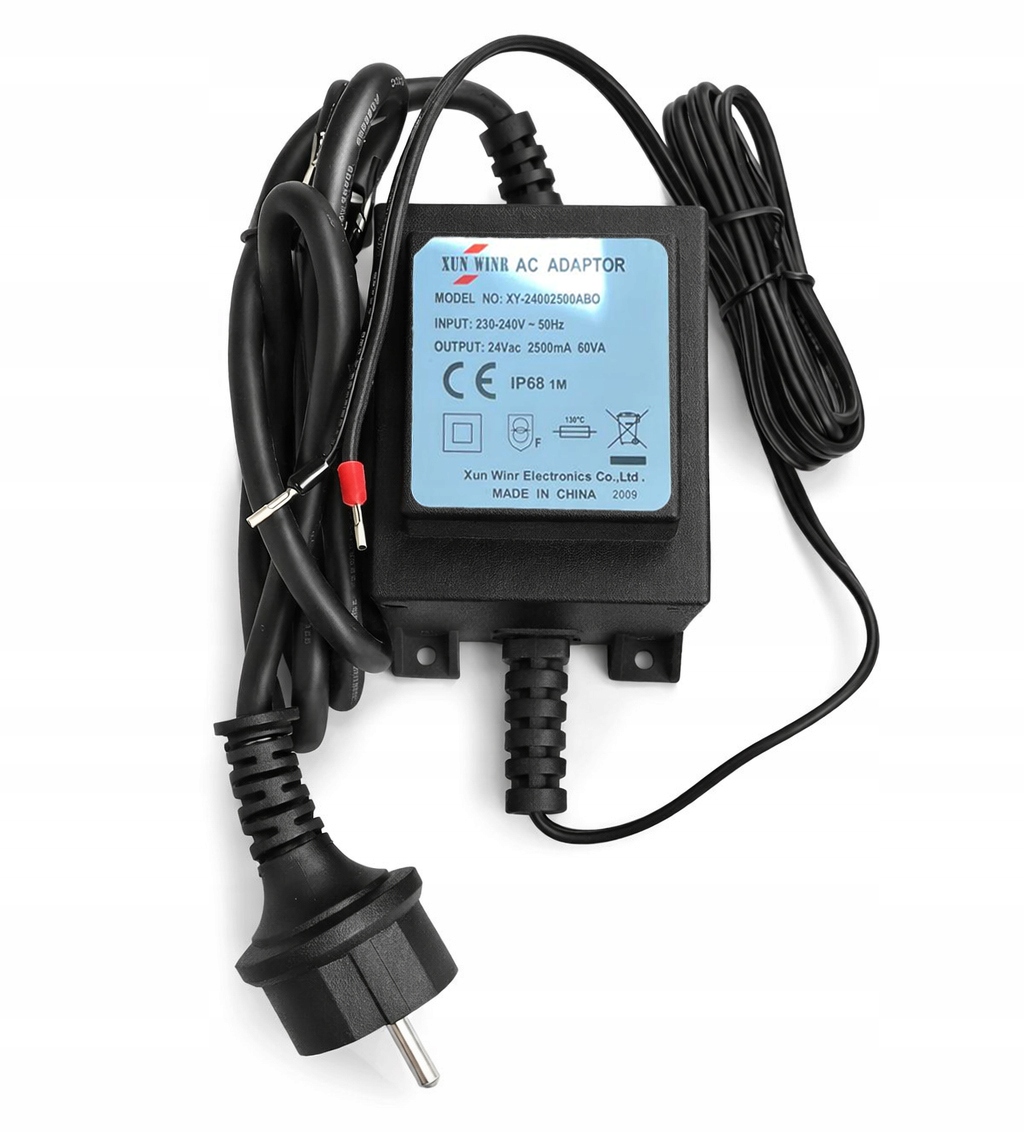 Napájecí zdroj Ac 24V 2.5A 60VA – vodotěsný transformátor IP68