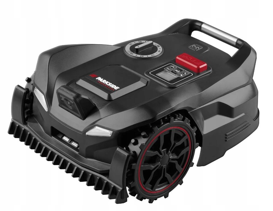 Parkside robot koszący 20 V z aku i stacją ładującą kamera Smart&Free
