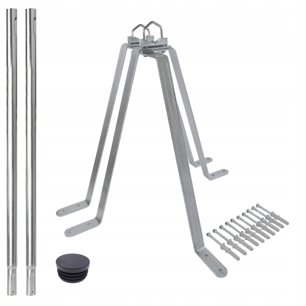 Zestaw obejma murowa UMP-500 maszt stalowy 2m ocynkowany 200cm Luxon