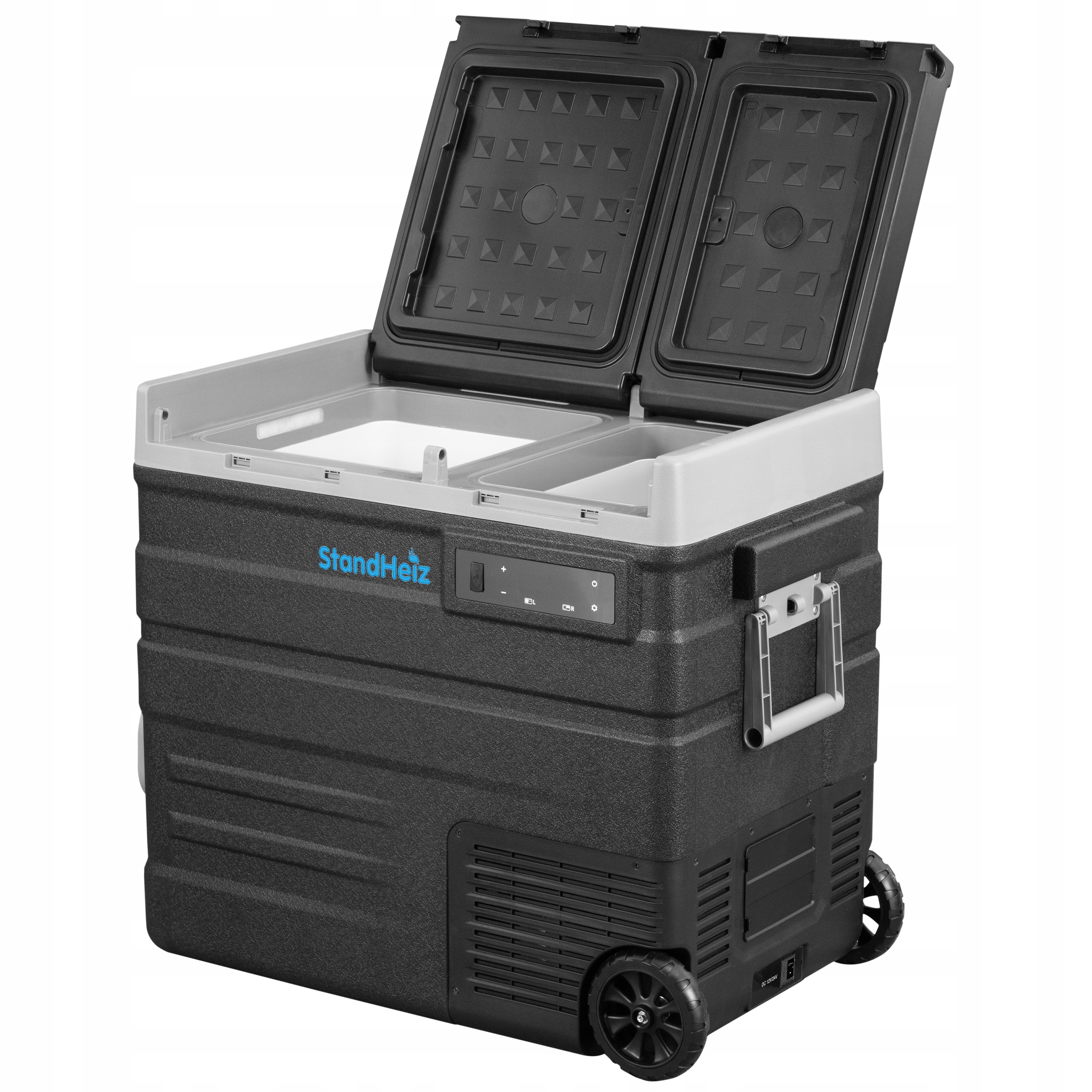 Lodówka Turystyczna Dwukomorowa Standheiz 60L 12V 24V 230V Do Auta Kampera
