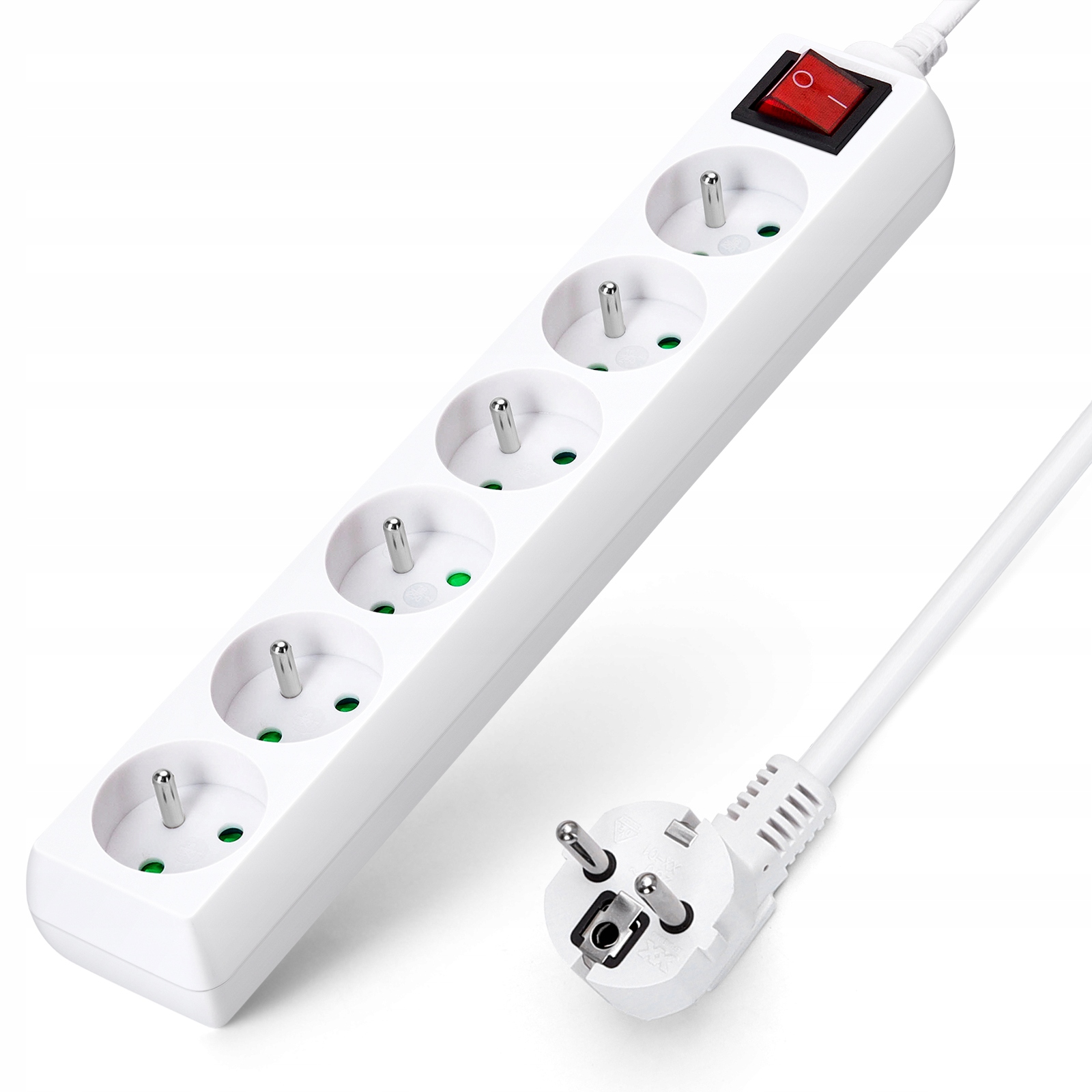 

Przedłużacz Listwa Zasilająca 6 Gniazda 3M