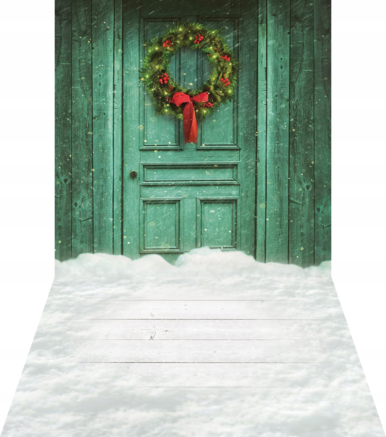 Grube tło ZIMOWE, tło świąteczne 180x400 sw140