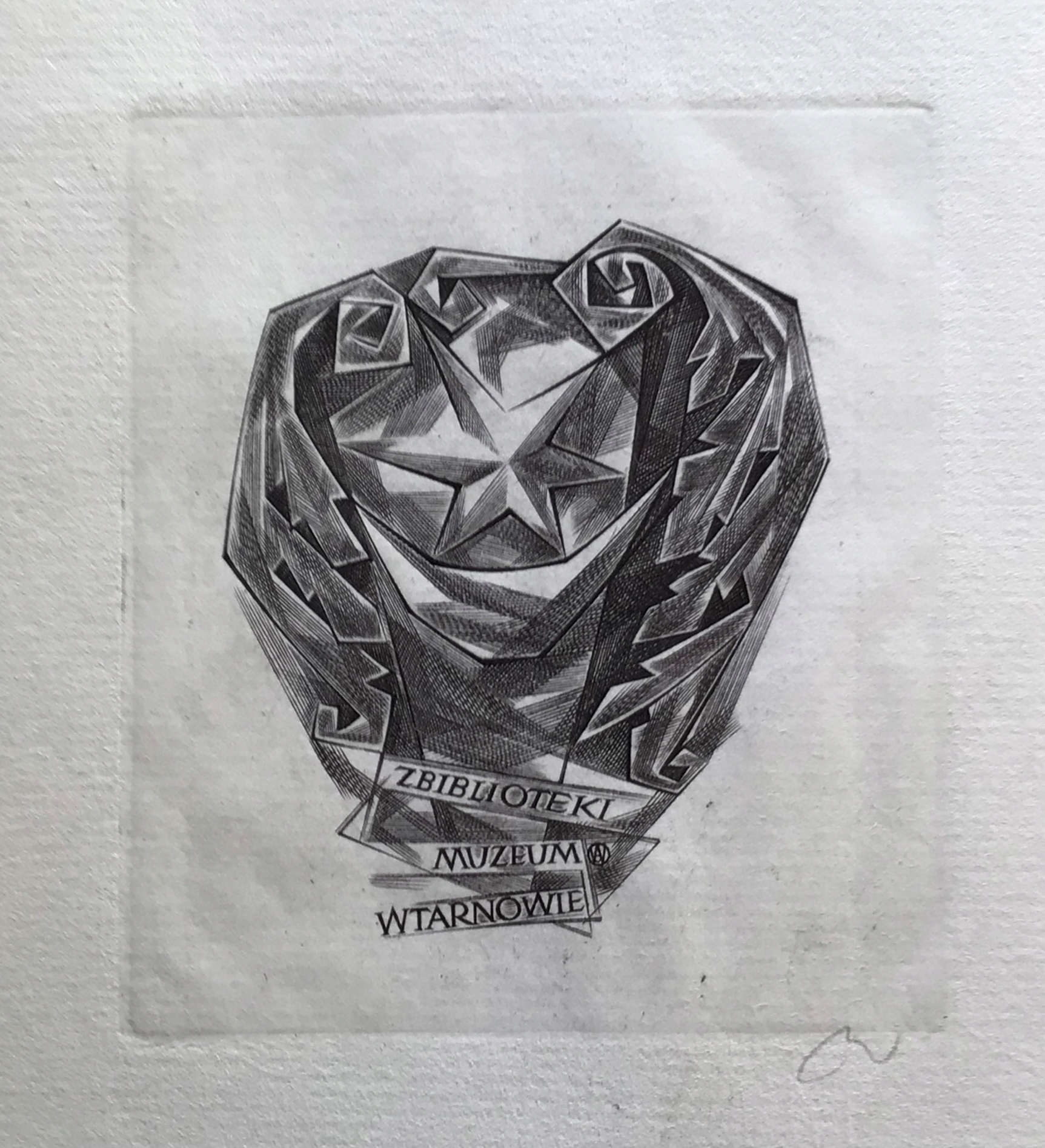 Ex-libris Wojciech Jakubowski / Muzeum w Tarnowie
