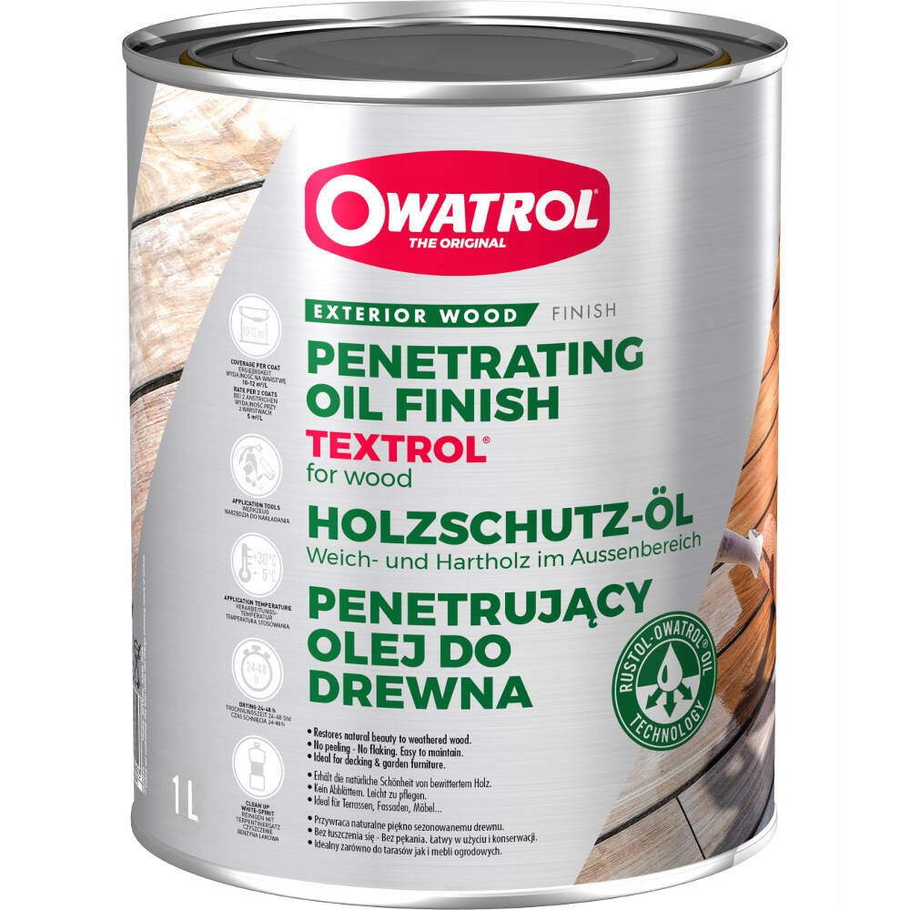 Owatrol Textrol olej zabezpieczający Bezbarwny 1L