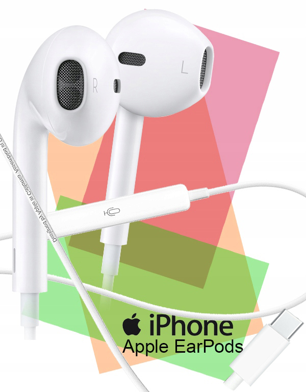 ORYGINALNE SŁUCHAWKI APPLE EARPODS USB-C MTJY3ZM/A MIKROFON iPHONE 15 Stan opakowania oryginalne