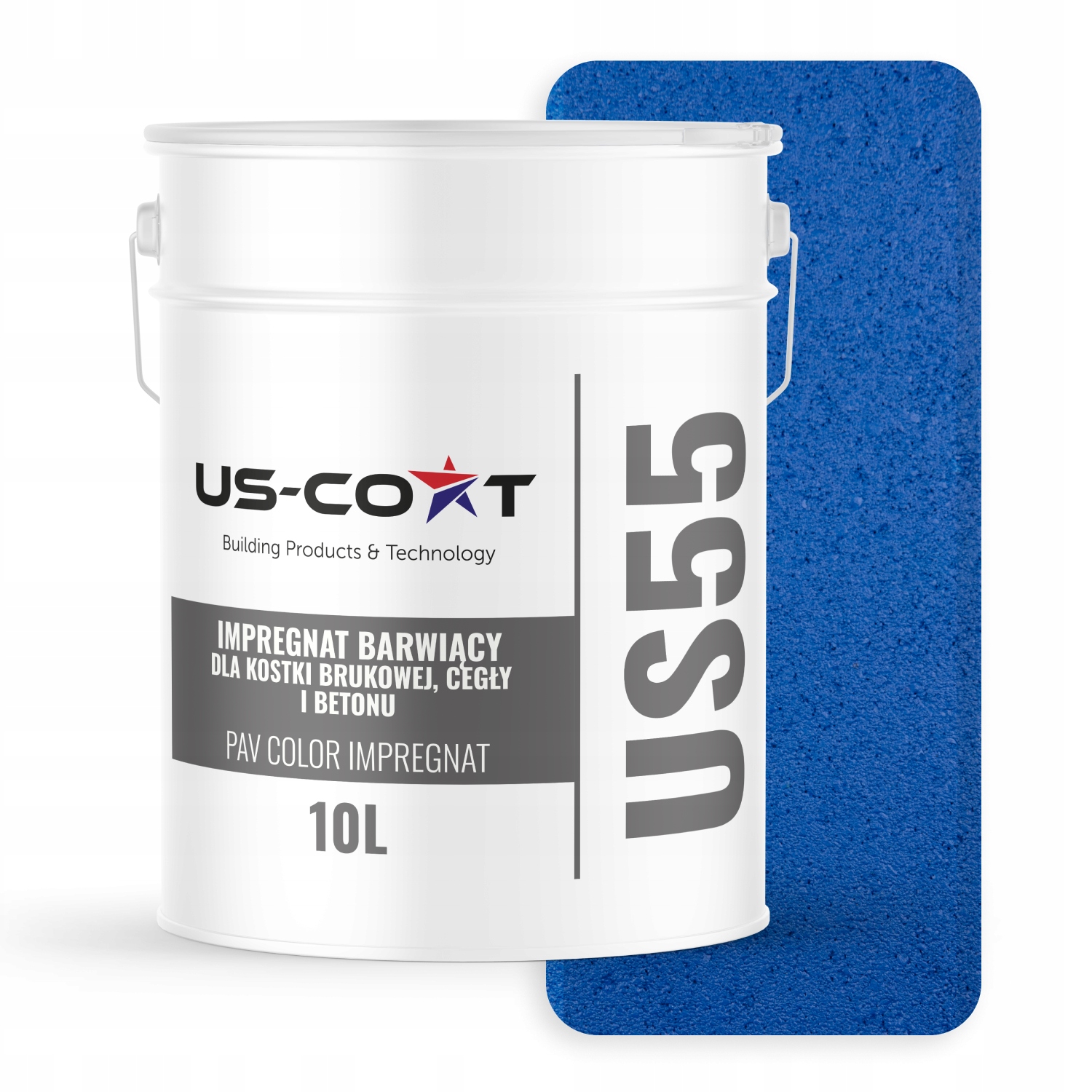 Barvící Impregnát Pro Dlažební Kostky Betonu Barva Signální Modrá 10 L