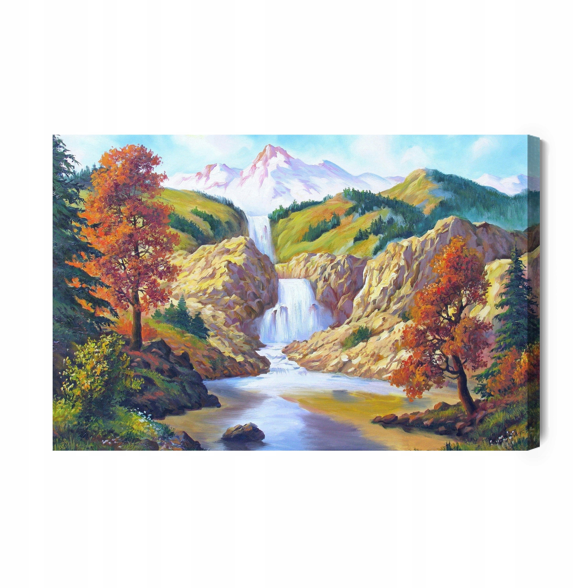 Obraz Na Plátně Podzimní vodopád jako malované plátno 90x60