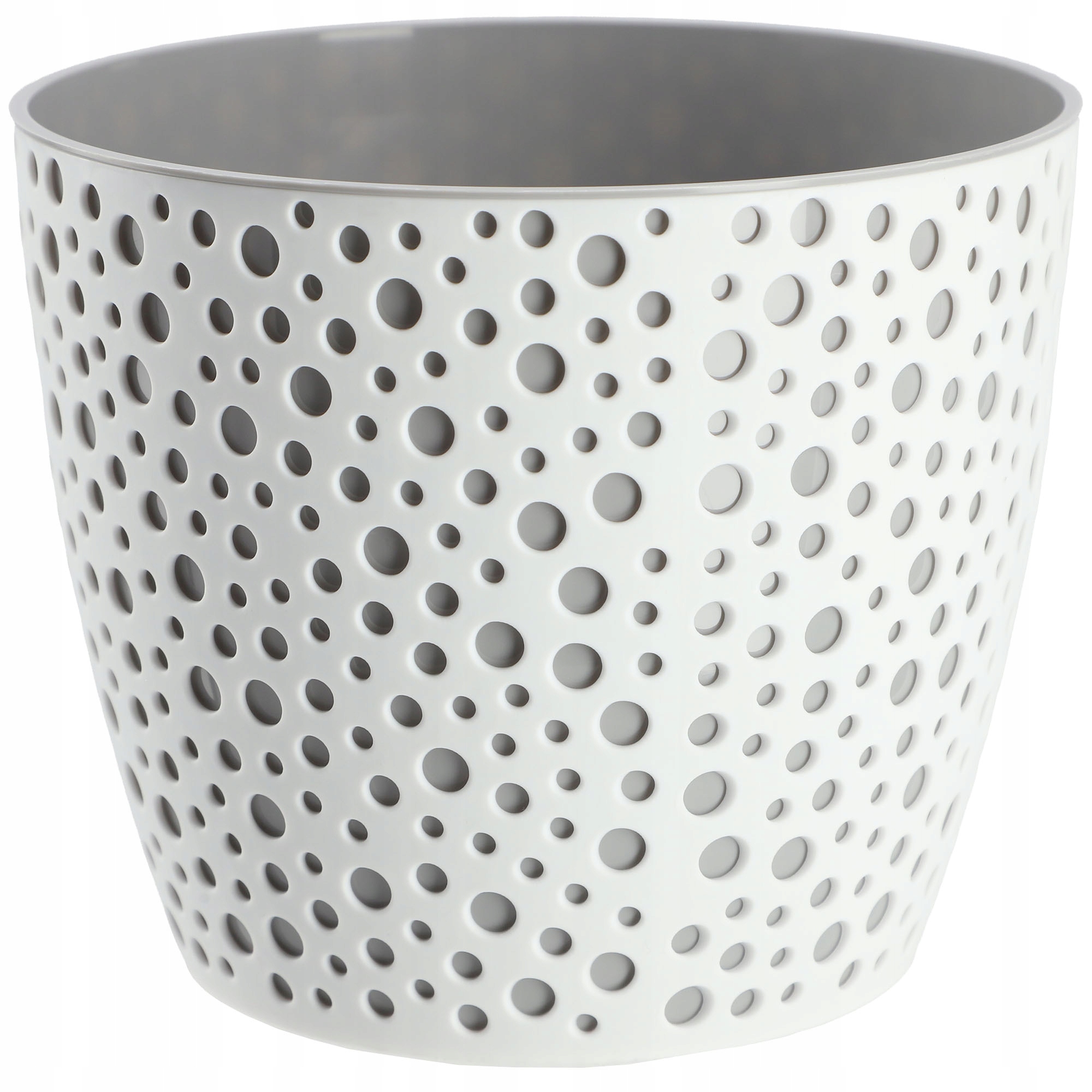 

Doniczka Osłonka Okrągła Na Kwiaty Szara 17CM