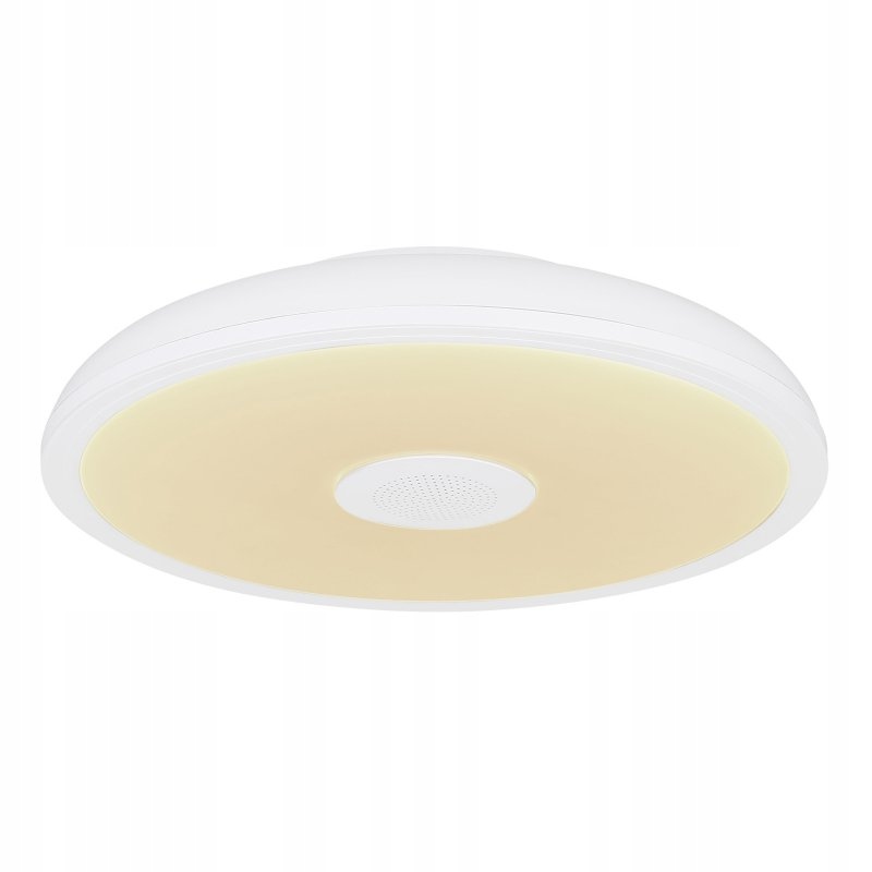 Led stropná lampa Raffy s Bluetooth reproduktorom 18W IP44 biela
