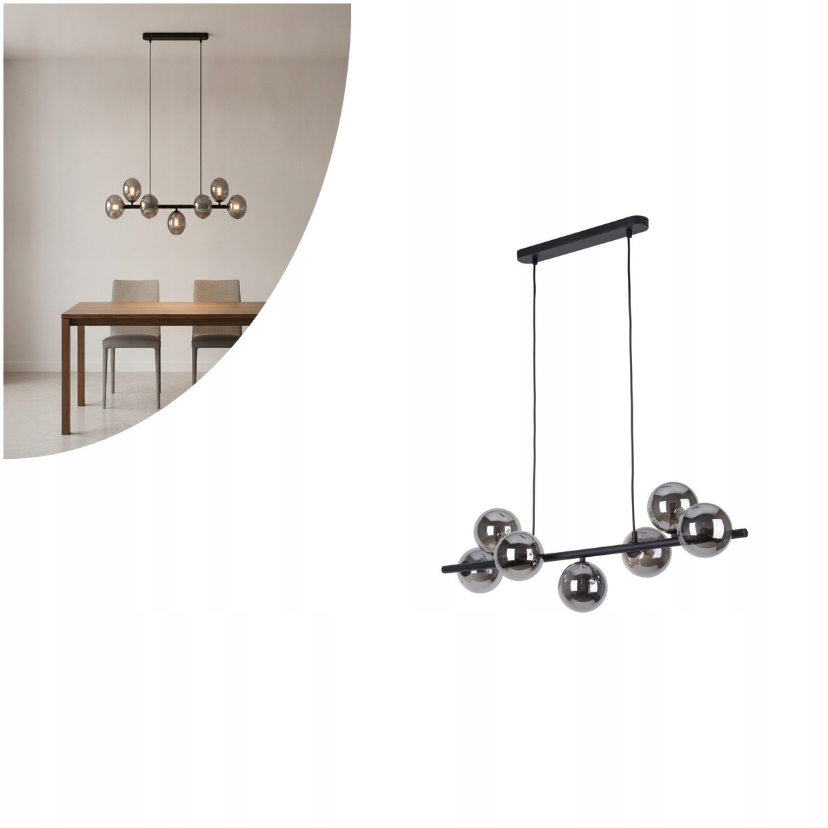 Lampa wisząca Estera Black 5666 Tk Lighting
