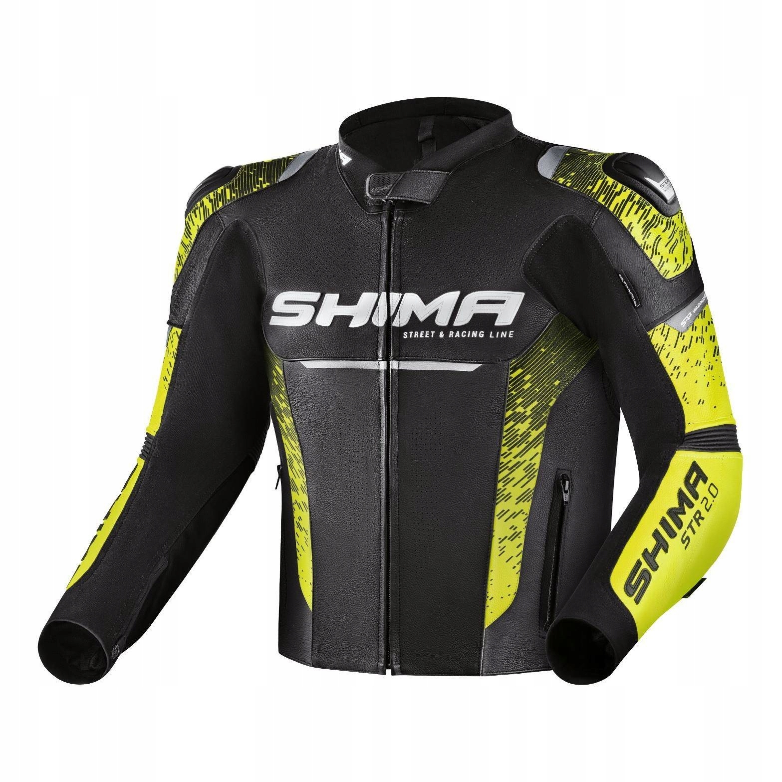 

Shima Str 2.0 Black Fluo Kurtka motocyklowa skóra