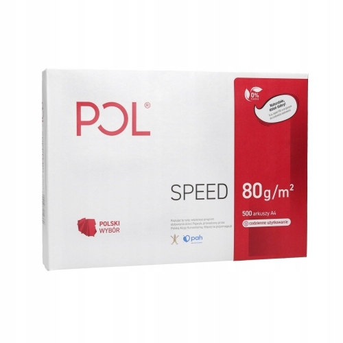 

PolSpeed Papier Biurowy A4 Biały 500 arkuszy