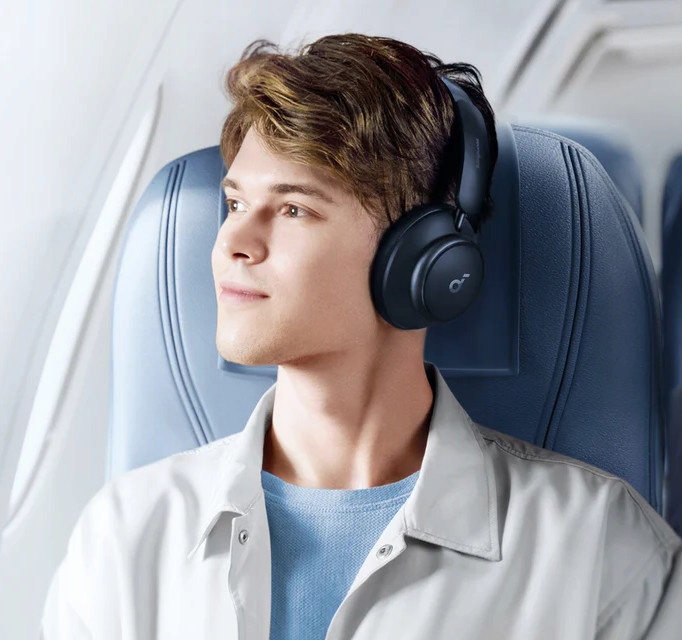 Słuchawki bezprzewodowe Soundcore Life Q45 Blue Mikrofon tak