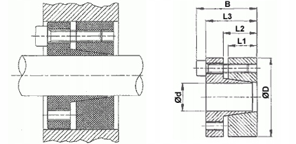 Tuleja mocująca BK 13 50x80 Model BK13-50x80